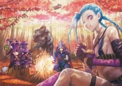 Jinx, Talon, Lulu, Veigar, Volibear, Amumu, Kennen & Poro by bibico HD Wallpaper Fan Art Artwork League of Legends lol