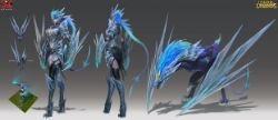 Ice Drake Shyvana (2) Concept by Zeronis League of Legends Artwork Wallpaper lol