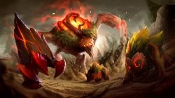 Red Brambleback League of Legends Artwork Wallpaper lol