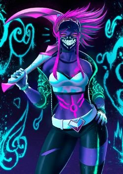 K/DA Akali by Zet92 HD Wallpaper Background Fan Art Artwork League of Legends lol