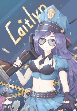 Officer Caitlyn by 猫饼小希 HD Wallpaper Background Fan Art Artwork League of Legends lol