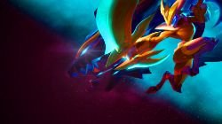Super Galaxy Kindred by Sammylad298 HD Wallpaper Fan Art Artwork League of Legends lol