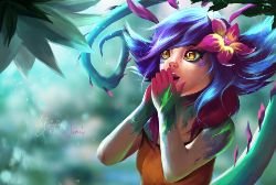 Neeko by Liz Ariyala HD Wallpaper Background Fan Art Artwork League of Legends lol