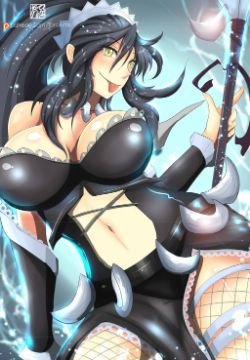 French Maid Nidalee by TorahimeMax HD Wallpaper Fan Artwork League of Legends lol