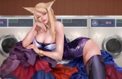 K/DA Ahri by pinarim HD Wallpaper Background Fan Art Artwork League of Legends lol