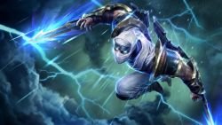 Shockblade Zed Splash Art 4k HD Wallpaper Official Artwork League of Legends lol