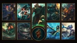 Bilgewater - Twisted Fate, Miss Fortune, Illaoi, Gangplank, Graves, Nautilus, Tahm Kench, Nami & Fizz TheLadyClockWork HD Wallpaper Fan Art Artwork League of Legends lol