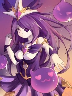 Star Guardian Syndra by 赤夜 HD Wallpaper Background Fan Art Artwork League of Legends lol