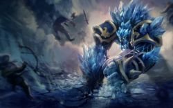 Glacial Malphite Splash Art 4k HD Wallpaper Official Artwork League of Legends lol