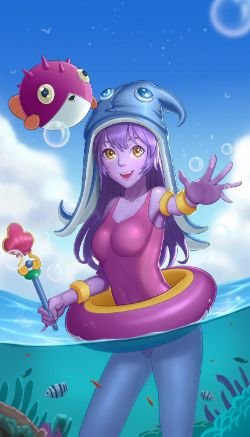 Pool Party Lulu by 烤考拉 HD Wallpaper Background Fan Art Artwork League of Legends lol