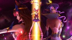 Star Guardian Ahri, Lux & Janna by Riyuka HD Wallpaper Background Fan Art Artwork League of Legends lol (2)