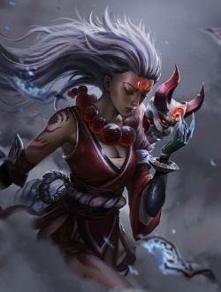 Blood Moon Diana by 好喝不过矿泉水 HD Wallpaper Background Fan Art Artwork League of Legends lol
