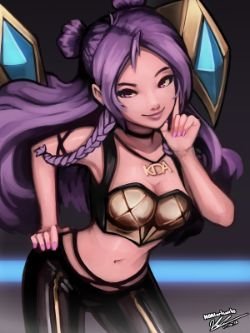 K/DA Kai'Sa by HOAIartworks HD Wallpaper Background Fan Art Artwork League of Legends lol