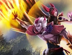 Xayah & Rakan by PatoIV HD Wallpaper Fan Art Artwork League of Legends lol
