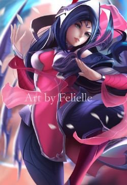 Irelia by Felielle HD Wallpaper Background Fan Art Artwork League of Legends lol