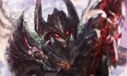 Aatrox by 路人散 (2) HD Wallpaper Background Fan Art Artwork League of Legends lol