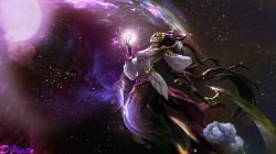 Lunar Goddess Diana by g4r44 HD Wallpaper Fan Art Artwork League of Legends lol