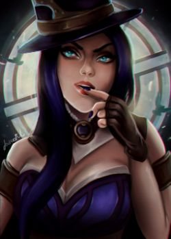 Caitlyn by joacoful HD Wallpaper Background Fan Art Artwork League of Legends lol