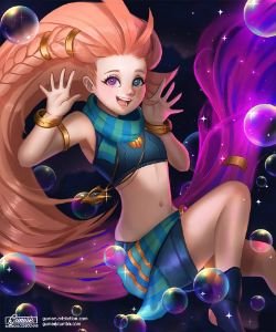 Zoe by gumae HD Wallpaper Background Fan Art Artwork League of Legends lol