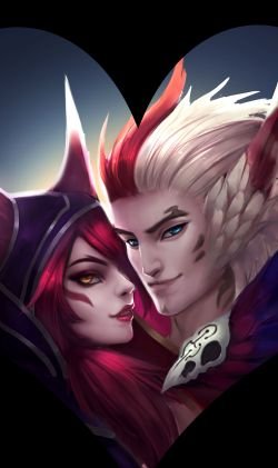 Xayah & Rakan by 阿德Ade HD Wallpaper Background Fan Art Artwork League of Legends lol