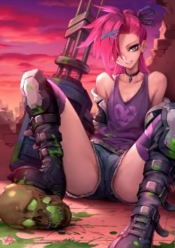 Slayer Jinx by OOPARTZ▲ HD Wallpaper Background Fan Art Artwork League of Legends lol