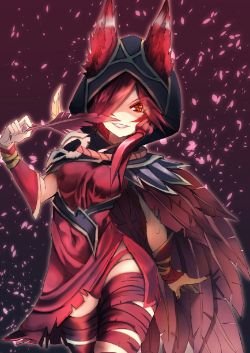 Xayah by シルヴぁー HD Wallpaper Background Fan Art Artwork League of Legends lol