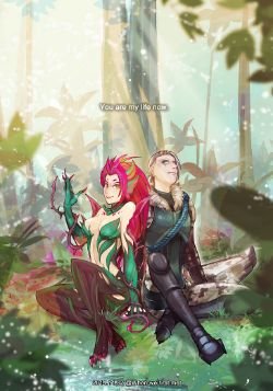 Zyra & Varus by 秋貓 HD Wallpaper Fan Art Artwork League of Legends lol