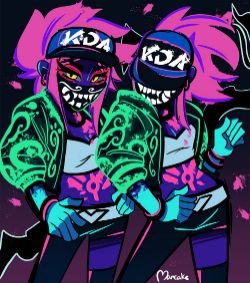 K/DA Akali by Mami Pastrami HD Wallpaper Background Fan Art Artwork League of Legends lol