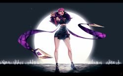 K/DA Evelynn by Jessica Heran (2) HD Wallpaper Background Fan Art Artwork League of Legends lol