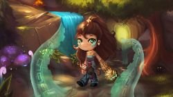 Chibi Illaoi by Sinreii HD Wallpaper Fan Art Artwork League of Legends lol