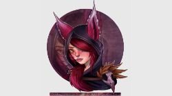 Xayah Portrait by Deoxy Diamond HD Wallpaper Fan Artwork League of Legends lol