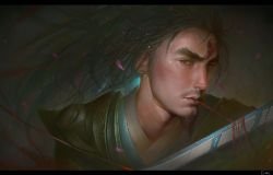 Eternal Sword Yi by suibiao HD Wallpaper Background Fan Art Artwork League of Legends lol