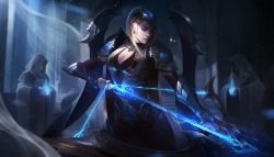 Championship Ashe Splash Art HD 4k 6k Wallpaper Background Official Art Artwork League of Legends lol
