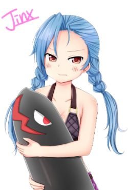 Jinx by ななべ HD Wallpaper Fan Art Artwork League of Legends lol (2)