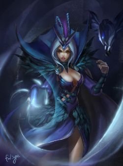 Ravenborn LeBlanc by foliage HD Wallpaper Fan Art Artwork League of Legends lol