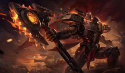 Dreadnova Darius Splash Art HD 4k 6k Wallpaper Background Official Art Artwork League of Legends lol