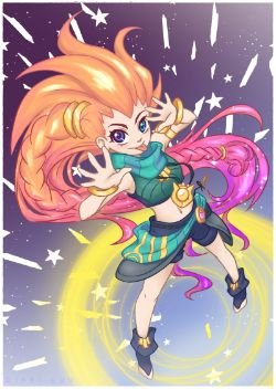 Zoe by Lya-Yuki HD Wallpaper Background Fan Art Artwork League of Legends lol
