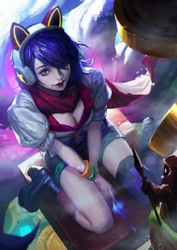 Arcade Ahri by X.four HD Wallpaper Background Fan Art Artwork League of Legends lol