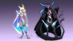 Xayah & Rakan (Cloak & Dagger) by wandakun HD Wallpaper Background Fan Art Artwork League of Legends lol