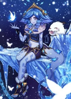Winter Wonderland Neeko by MaiuLive HD 4k Wallpaper Background Fan Art Artwork League of Legends lol