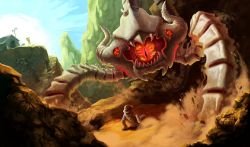 Jurassic Vel'Koz (Skin Concept) by mp1031 HD Wallpaper Fan Art Artwork League of Legends lol