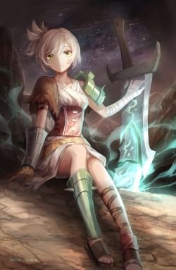 Riven by Kyuriin HD Wallpaper Fan Art Artwork League of Legends lol