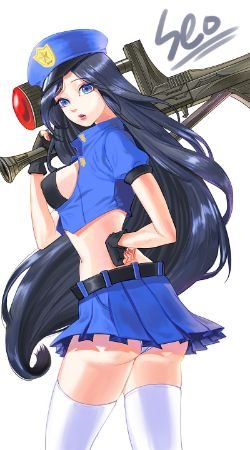 Officer Caitlyn by RAMUNE HD Wallpaper Artwork Fan Art League of Legends lol