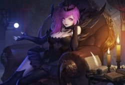Elementalist Lux (Dark) by 大爷别掐脸 HD Wallpaper Background Fan Art Artwork League of Legends lol