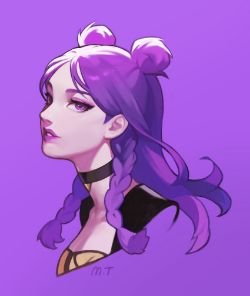 K/DA Kai'Sa by M T HD Wallpaper Background Fan Art Artwork League of Legends lol