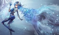 Frostblade Irelia by 大猫 HD Wallpaper Fan Art Artwork League of Legends lol