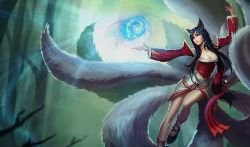 Classic Ahri Splash Art Chinese League of Legends Artwork Wallpaper lol