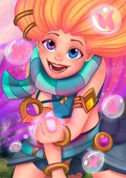 Zoe by enisestudio HD Wallpaper Background Fan Art Artwork League of Legends lol