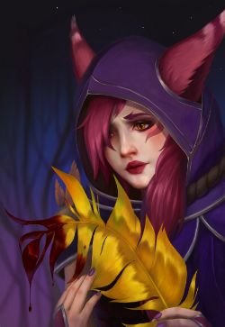 Xayah by Nadia Zanina HD Wallpaper Background Fan Art Artwork League of Legends lol