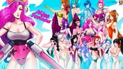 Pool Party Miss Fortune, Vayne, Riven, Ahri, Evelynn, Katarina, Jinx, Akali, Leona, Syndra, Elise, Morgana, Zyra, Sona, Anivia & Vi by Kyoffie12 HD Wallpa